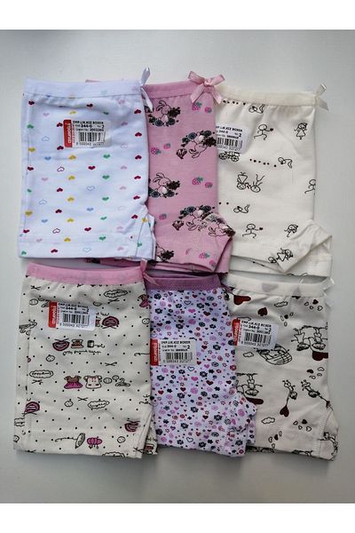 Ceylanoğlu Girl's Patterned Boxer