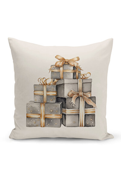 Bertille Home New Year Series - Double Sided Digital Printed 8-Piece Throw Pillow Cover Set (Christmas Christmas Pillow Cover)