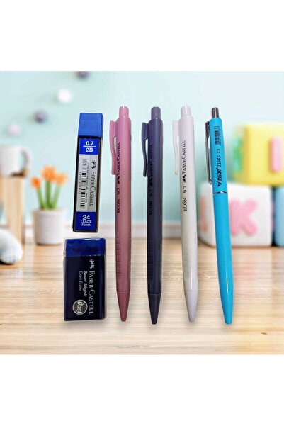 Faber Castell Econ Gen Z 0.7 Versatil Uçlu Kurşun Kalem Seti 3 Lü - Uç Silgi ...