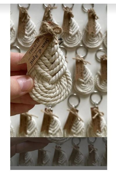 Sude Design 10 Pieces Macrame Water Drop Model - Gift, Promise, Engagement, Baby