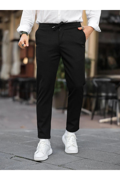 BERNEO Winter Men Jogger - Άνετο κάτω μέρος με φερμουάρ πίσω τσέπης, Lycra