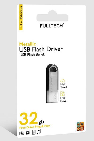 Vetech Metal Body USB Flash Memory - 32 GB Data Traveler