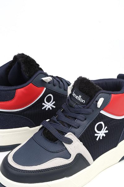 Benetton ®|BN-31210 - Navy Blue-Women's Sneakers