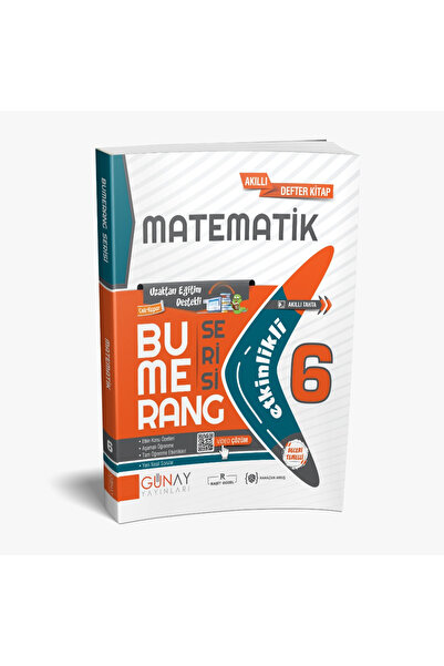 Günay Yayınları 2025-2026 Yeni Müf. 6. Sınıf Matematik Bumerang Etkinlikli Ki...