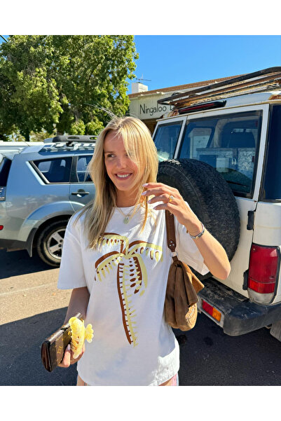 Jose Clothing سلسلة أمالفي - تي شيرت أبيض من القطن العضوي، مقاس كبير، بأكمام ...