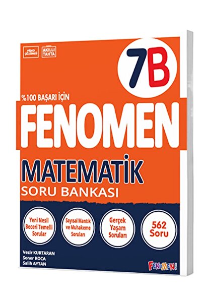 Fenomen Yayıncılık Fenomen 7. Sınıf Matematik B Soru Bankası 2025 Güncel Baskı