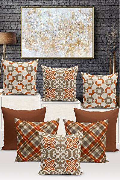 Bertille Home Набір з 8 двосторонніх чохлів для подушок з цифровим принтом - ...