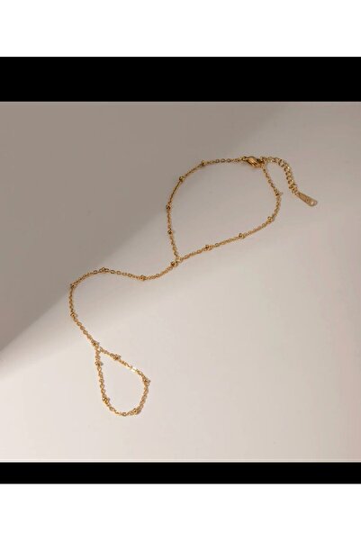 Arescollection GOLD RENK KARARMAZ DORİKA ZİNCİR ŞAHMERAN