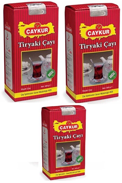 Çaykur Tiryaki Siyah Dökme Çay 500 Gr 3 Lu Avantaj Paket