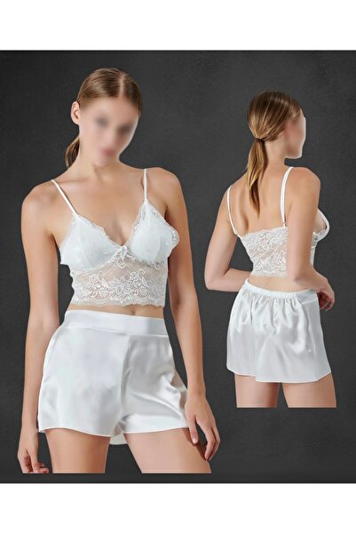 The Clover 6-Piece Satin Lace Bridal Dowry Set - Boxed Th86.Clvr.Lss.20