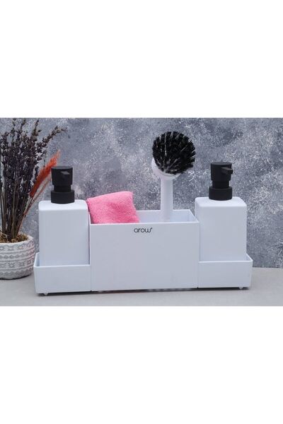 AROW Meliore Akrilik Sıvı Sabunluk 4'lü Banyo seti 3669