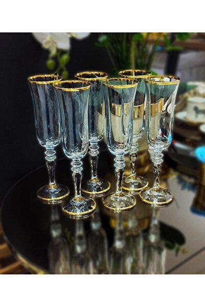 Paşabahçe Symphony Gold Star Hand Decor Coffee Side Water Glass Goblet