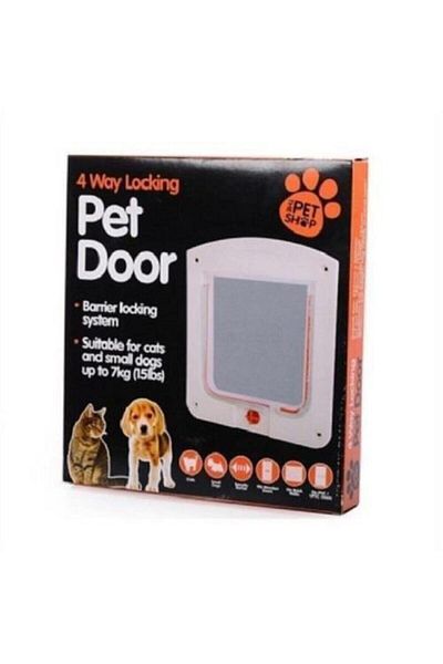 Has Pet Door 4 Way Cat Door 22x20x3 Cm