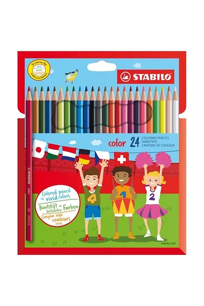 Stabilo Hartung Dry Paint - 24 Colors, 1924/77-01 Model