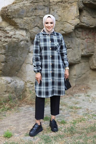 HARMAN BUTİK Cămașă de lumberjack cu model în carouri de damă
