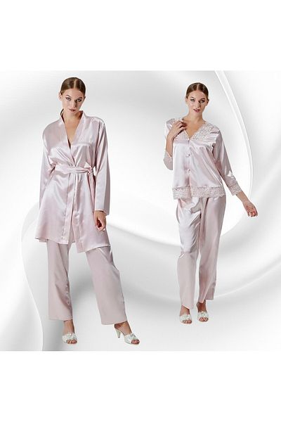 The Clover 6-Piece Satin Lace Bridal Dowry Set - Boxed Th86.Clvr.Lss.20