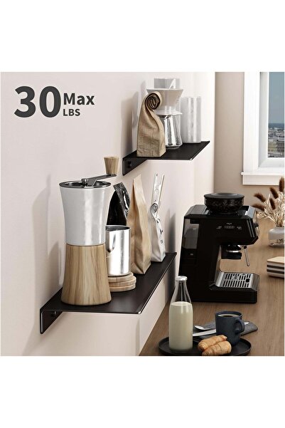 sc sonsesconcept Duvar Depolama için Raflar, Oturma Odası, Banyo, Mutfak için Metal Duvar Rafları, (2 ADET)