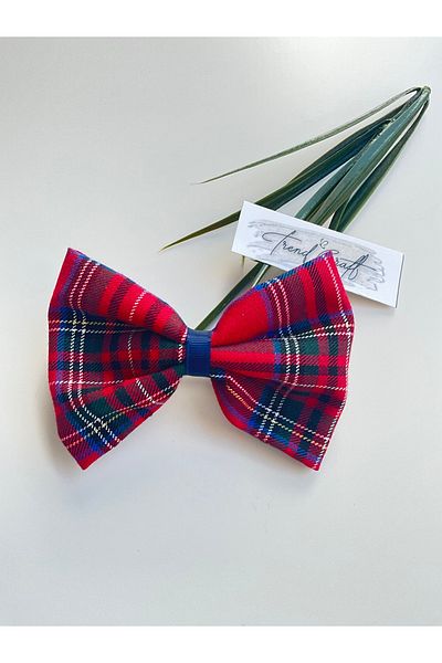 Trend Toka Automatic Buckle - Red Plaid Large Bow