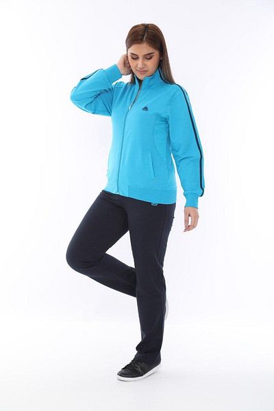 SOCCER Plus Size Lycra Sports Tracksuit Set - Collar Detail 21263