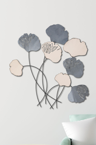 ENZODEKOR Dekorenzo Clover Colourfoul Metal Duvar Tablosu, Ev Ofis Duvar Panosu