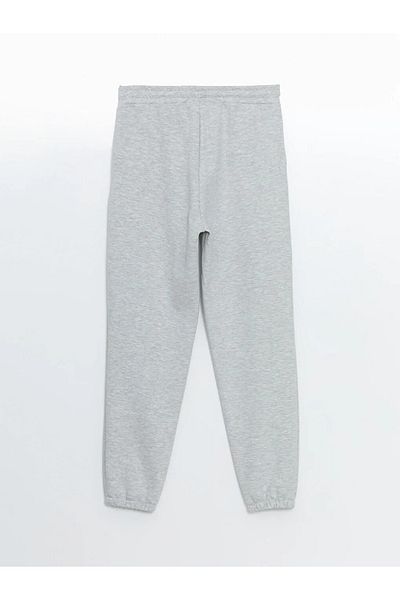 LC Waikiki LCWAIKIKI Basic - Γυναικείο Jogger Sweatpants σε ανοιχτό γκρι μελανζέ με ελαστική μέση