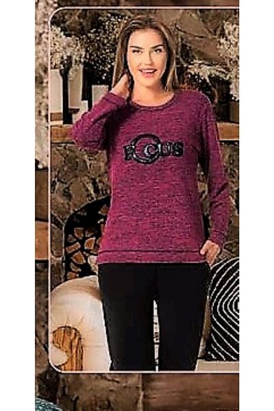 Zen Di̇ka Winter Pajamas Set - Zen Homewear