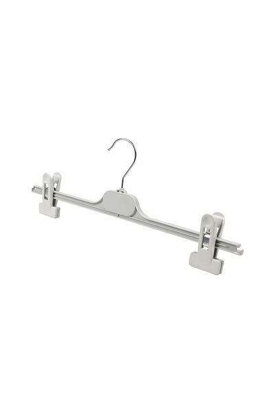 Acar Raf 10'lu Plastik Mandallı Beyaz Pantolon Etek Askısı