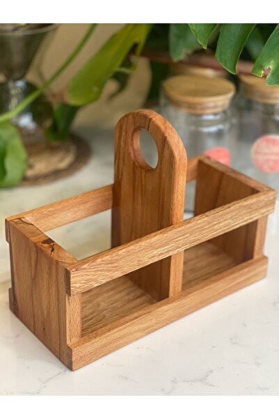 KOYMENWOODS 2 'li Sosluk Standı Ahşap Stand Mutfak Düzenleyici