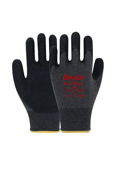 Beybi PL17 Flex Gri Siyah İş Eldiveni 12 Adet No:10