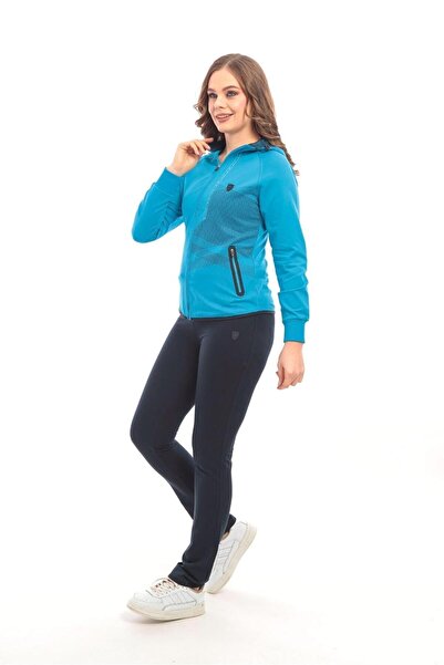 SOCCER Kadın Spor Giyim Kapüşonlu Eşofman Takımı 21109