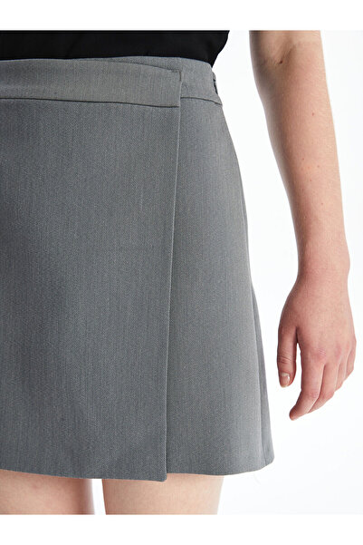 LC Waikiki LCW Women's Straight Shorts Skirt - Zip Waist