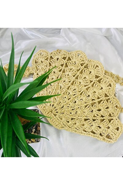 BAGS Midye hasır çanta