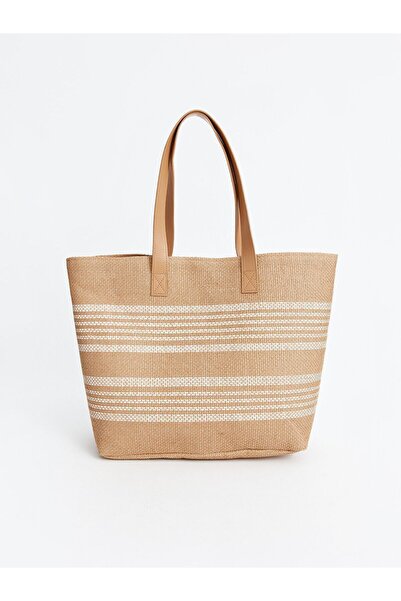 LC Waikiki LCW ACCESSORIES - Смугаста плетена жіноча сумка BayQ