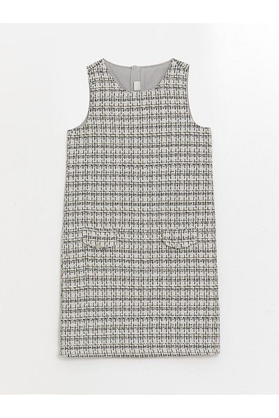LC Waikiki LCW Girl's Crew Neck Dress