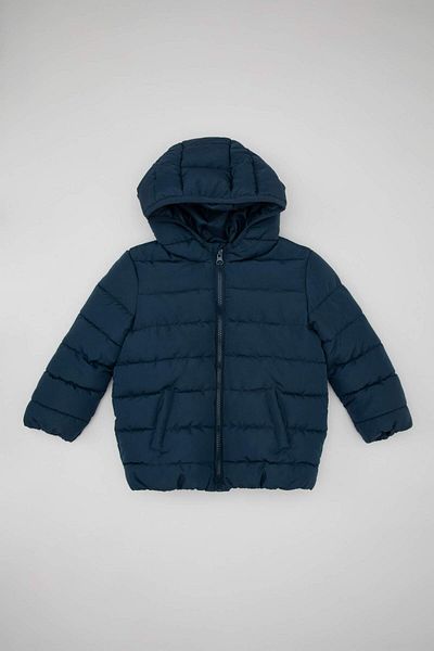 DeFacto Dfc - Water Repellent Hooded Fleece Coat for Baby Boy