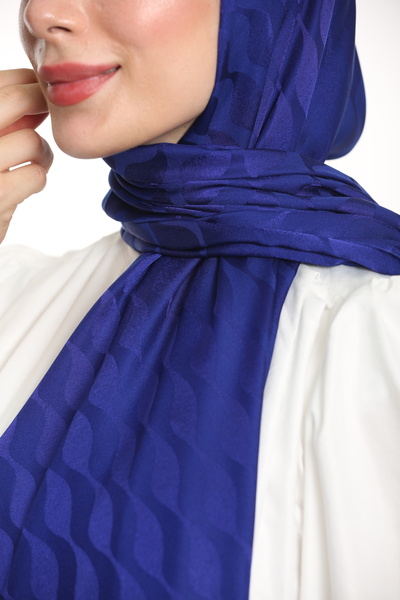 m moon scarf Υψηλής ποιότητας μοτίβο Waterway Silky Jacquard Shawl - Εισαγόμενο ύφασμα και ιταλικές ραφές "Saks"