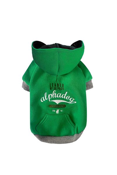 Alphadog Design سويت شيرت كلب بغطاء للرأس مع جيوب