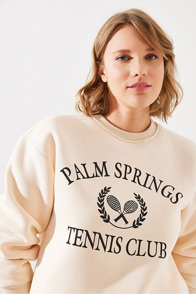 Bianco Lucci Hanorac Palm Springs Tennis Vintage College - Raster cu trei fire MBHS002 60601002