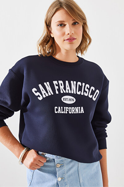 Bianco Lucci Γυναικείο φούτερ με στάμπα San Francisco - MBHS006 60601006