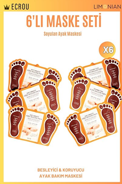 Mjcare Soyulan Ayak Peeling Maskesi 6 Lı