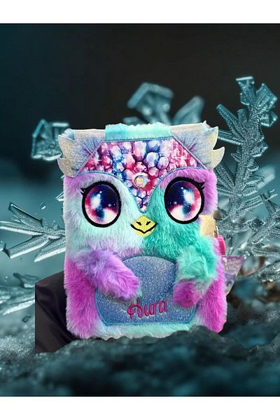 Nebulous carnet de jurnal cu stele blocat cu pene