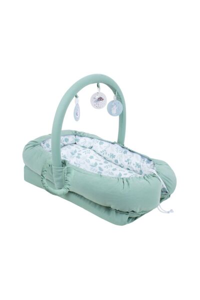 Sevi Bebe Çok Fonksiyonlu Anne Yanı Reflü Yatağı - Yaprak Desen