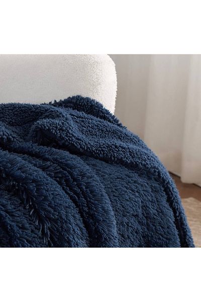 İzgi Concept Rachel Wellsoft Premium Tv Blanket - Navy Blue, 80X180 Cm, Soft Quality