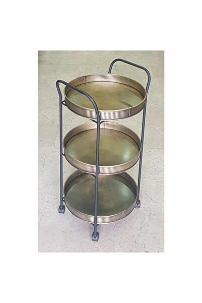 KOCHERCONCEPT Kocher Concept 3 Katlı Servis Arabası Gold