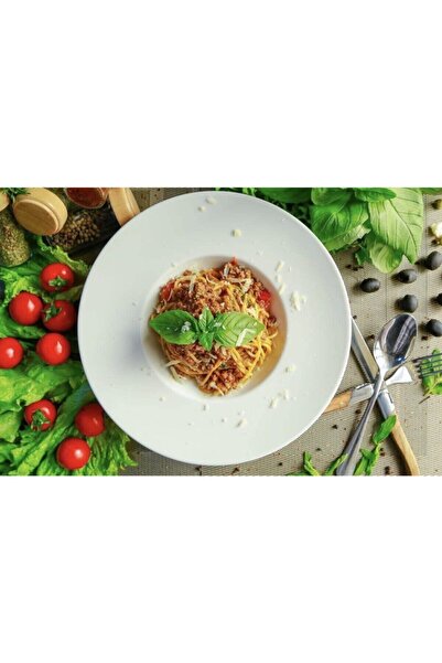 Bonna Porselen Bonna Premium 28 cm Porcelan Pasta Plate - Bnc 28 Ck