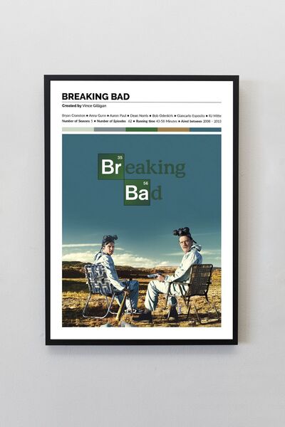 House Gorgeous Breaking Bad Siyah Çerçevesiz Poster