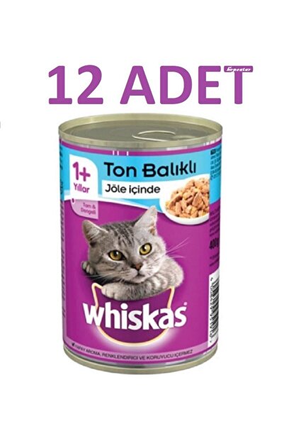 Whiskas Ton Balıklı Konserve Yetişkin Kedi Maması 400 G X 12 Adet