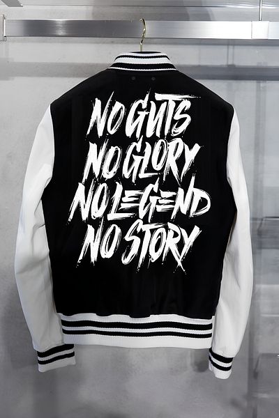 Edizen Двустранно отпечатани бележки Rules 2024 Oversize Premium College Jacket 100% памук