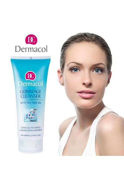 Dermacol Tea Tree Oil Gommage Cleanser - Facial Cleansing Gel 100ml, Fine Cleansing Dead Skin