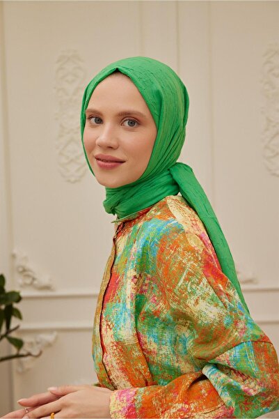 Şalland Зелена яблуко бамбук Краш шаль - Шаль